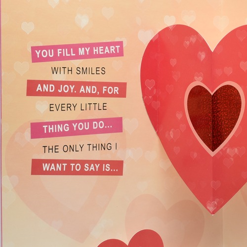 To The One Love Pop up  Love Card